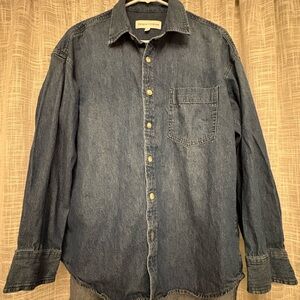 Denim Forum Blue Button Down Shirt